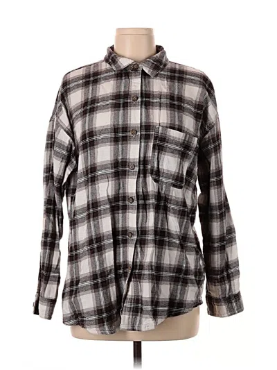 Pre-owned Garage Long Sleeve Button Down Shirt In Gray