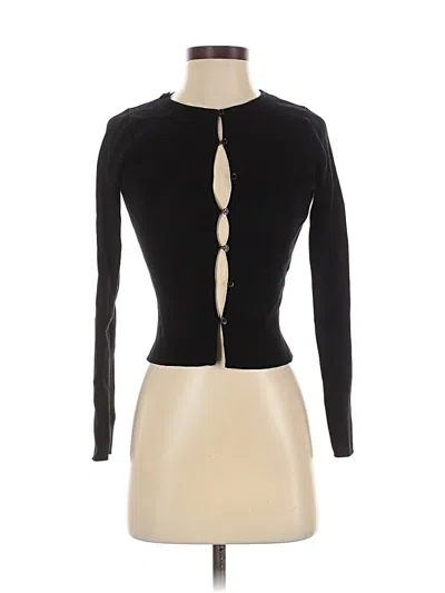 Pre-owned Zara Cardigan Sweater In Black