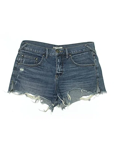 Pre-owned Free People Denim Shorts In Blue