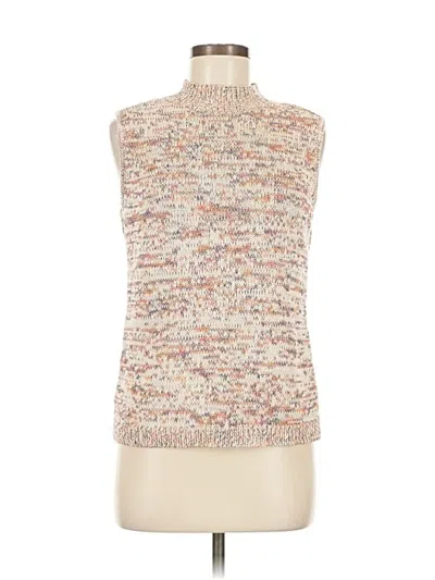 Pre-owned Talbots Sweater Vest In White