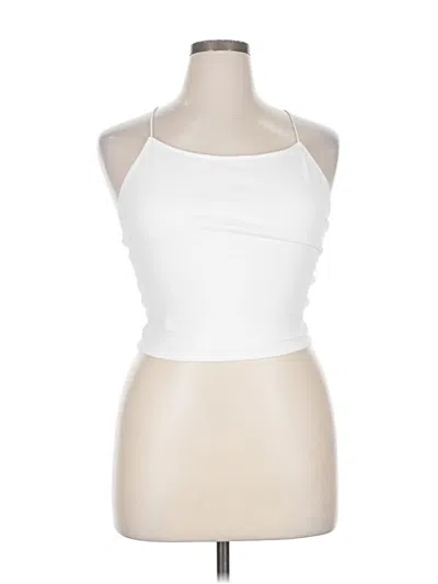 Pre-owned American Eagle Outfitters Tank Top White Halter Neckline Tops