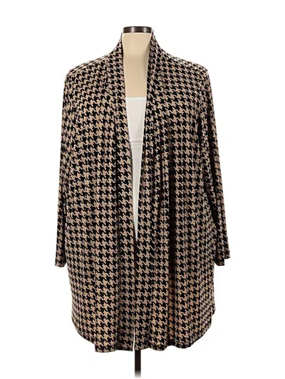 Pre-owned Jessica London Kimono In Brown