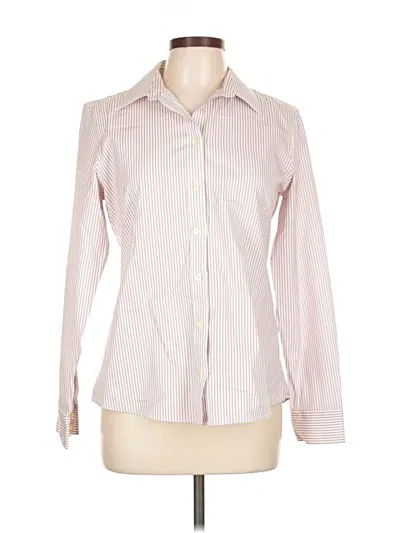 Pre-owned Banana Republic Long Sleeve Blouse In Pink