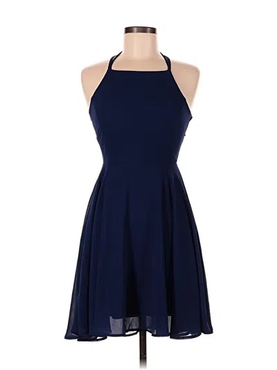 Pre-owned Lulus Cocktail Dress In Blue