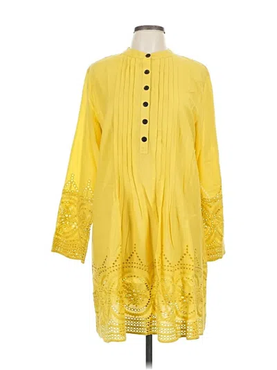 Pre-owned Assorted Brands Casual Dress In Yellow