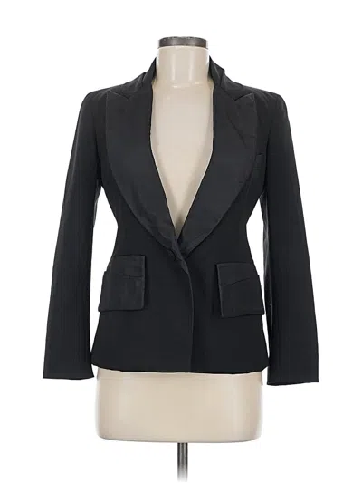 Pre-owned Donna Karan Wool Blazer Jacket In Black