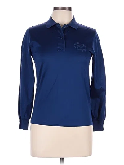 Pre-owned Christian Dior Sports Long Sleeve Polo Shirt In Blue