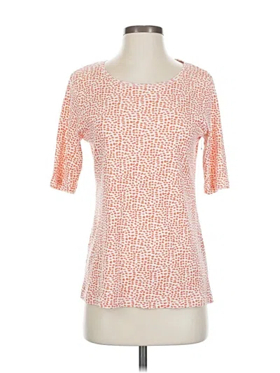 Pre-owned Chico's 3/4 Sleeve T-shirt In Orange