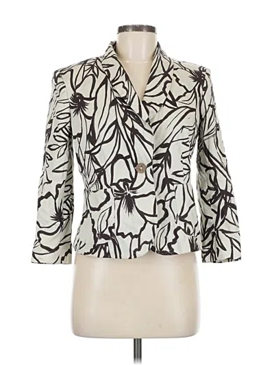 Pre-owned Harve Benard By Benard Holtzman Blazer Jacket In White