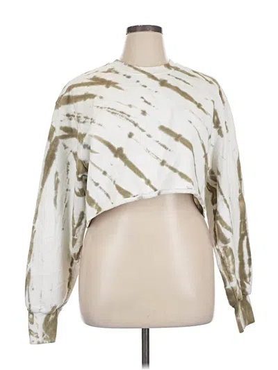 Pre-owned Good American Cardigan Sweater In White