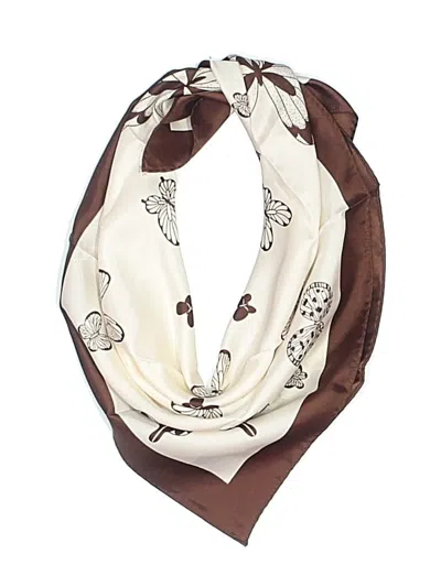 Pre-owned Unbranded Scarf In Brown