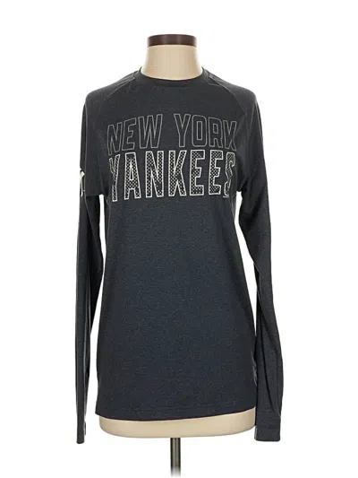 Pre-owned Genuine Merchandise By Team Athletics Long Sleeve T-shirt In Gray