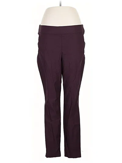 Pre-owned Elle Dress Pants In Burgundy