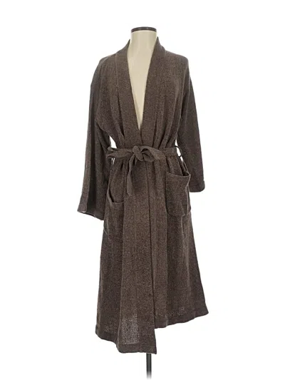 Pre-owned Natori Cardigan Sweater In Brown