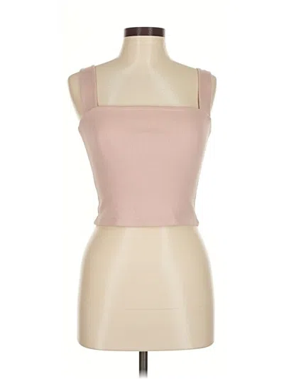 Pre-owned Abercrombie & Fitch Tank Top Pink Strapless Neckline Tops