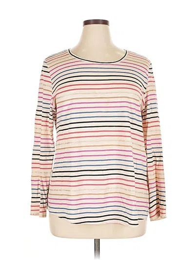 Pre-owned Style & Co Long Sleeve T-shirt In Pink