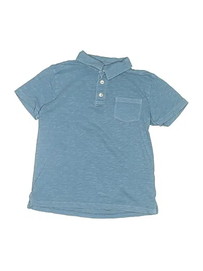 Pre-owned Crewcuts Kids' Short Sleeve Polo Shirt In Blue