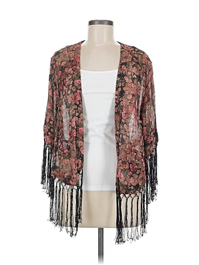 Pre-owned Wrap Kimono In Pink