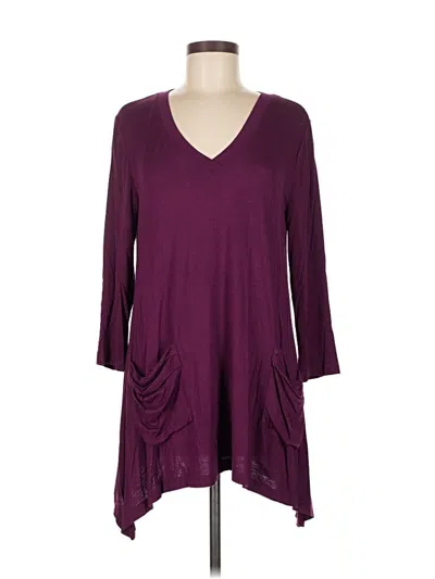 Pre-owned Assorted Brands Casual Dress In Burgundy