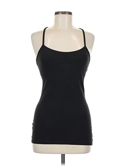 Pre-owned Lululemon Athletica Tank Top Black Halter Neckline Tops