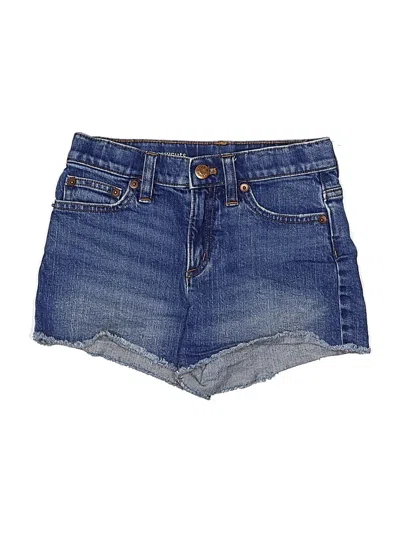 Pre-owned Crewcuts Kids' Denim Shorts In Blue
