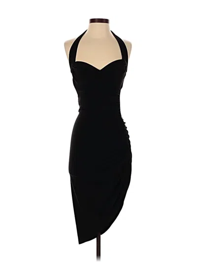 Pre-owned Norma Kamali Cocktail Dress In Black