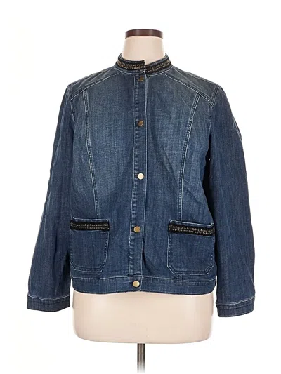 Pre-owned Chico's Denim Jacket In Blue