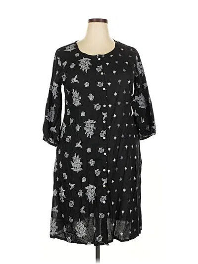 Pre-owned Assorted Brands Casual Dress In Black