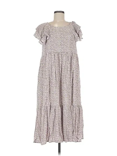 Pre-owned Assorted Brands Casual Dress In Gray