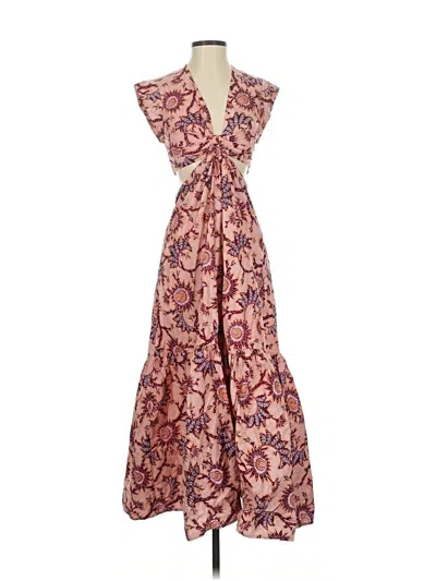 Pre-owned A.l.c Casual Dress In Burgundy