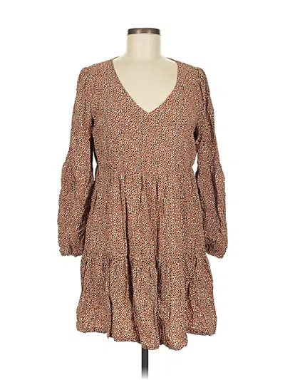 Pre-owned Tahari Casual Dress In Brown