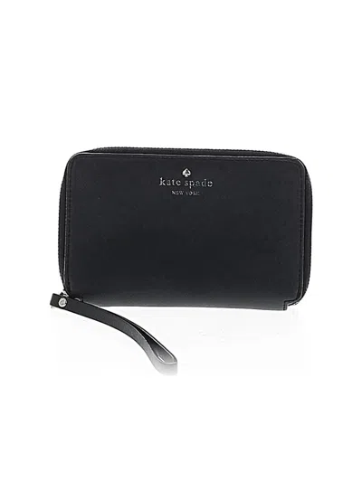 Pre-owned Kate Spade Saturday Leather Wallet In Black