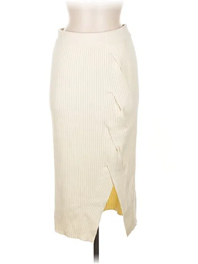 Pre-owned Maeve By Anthropologie Casual Skirt In White