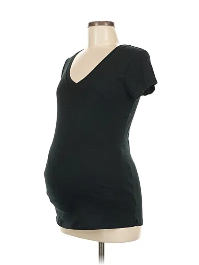Pre-owned Liz Lange Maternity For Target Short Sleeve T-shirt In Black