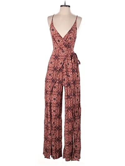 Pre-owned Juniper Blu Jumpsuit In Brown