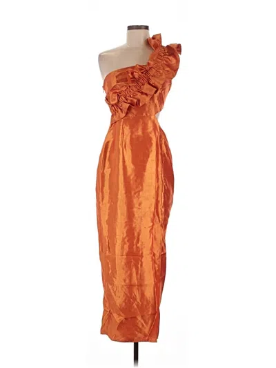 Pre-owned Selfie Leslie Cocktail Dress In Orange