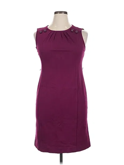 Pre-owned Talbots Cocktail Dress In Burgundy