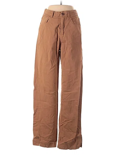 Pre-owned Romwe Casual Pants In Brown