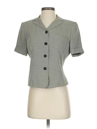 Pre-owned Ann Taylor Blazer Jacket In Gray