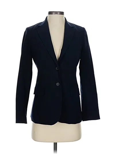 Pre-owned Banana Republic Wool Blazer Jacket In Blue