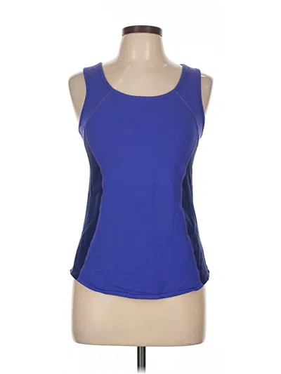 Pre-owned Lululemon Athletica Active Tank Top In Blue