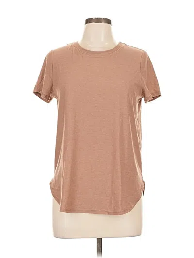 Pre-owned Beyond Yoga Short Sleeve T-shirt In Brown