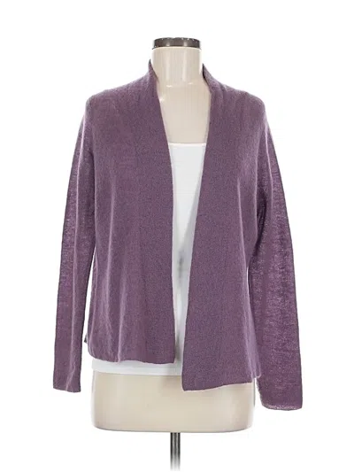 Pre-owned Vince Cardigan Sweater In Purple