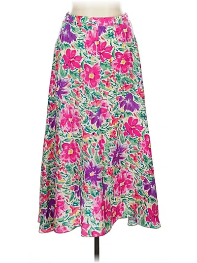 Pre-owned Unbranded Silk Skirt In Pink