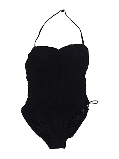 Pre-owned Spanx One Piece Swimsuit In Black