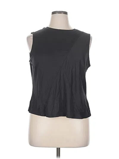 Pre-owned Te Verde Sleeveless Top Gray One Shoulder Neckline Tops