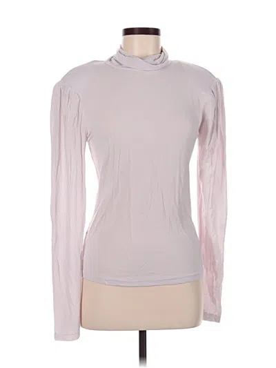 Pre-owned Bcbgmaxazria Long Sleeve Turtleneck In Pink