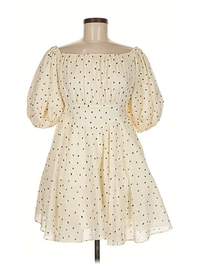 Pre-owned Assorted Brands Cocktail Dress In White