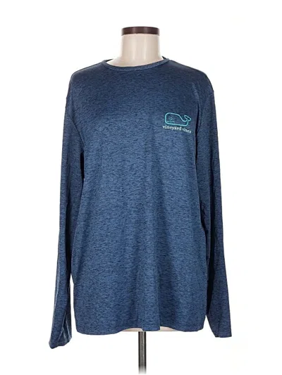 Pre-owned Vineyard Vines Performance Long Sleeve T-shirt In Blue