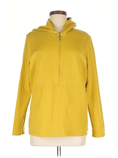 Pre-owned Jjill Zip Up Hoodie In Yellow